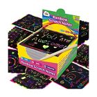 ZMLM Rainbow Scratch Mini Art Notes - 125 Magic Note Pads Cards Sheets for Ki...