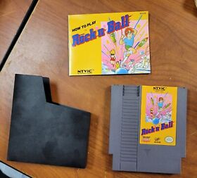 NES Rock 'n' Ball, Cart, Sleeve and Booklet