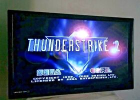 SEGA SATURN Thunder Strike Disc, Case, Instructions