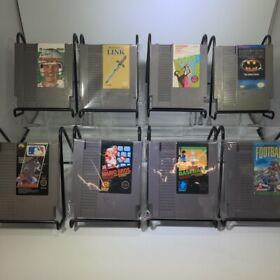 Lot Of 8 NES Video Games, Zelda II, Super Mario Bros, Baseball, Bandai Golf #ML