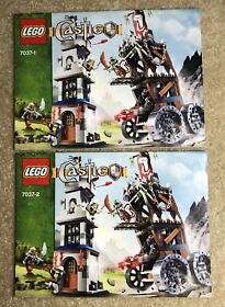 LEGO 7037 INSTRUCTIONS 2 BOOKS TOWER RAID CASTLE NEAR MINT to MINT  NEVER USED