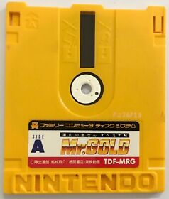 Mr. Gold Famicom Disk (Nintendo Famicom Disk System, 1988) Game Disk