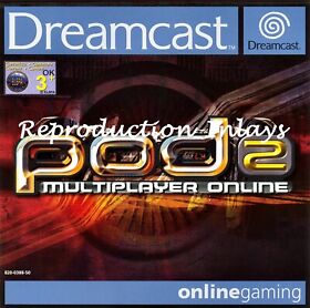 POD 2 Dreamcast Front Inlay Only (High Quality)