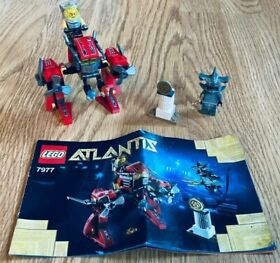 LEGO 7977 Atlantis Seabed Strider 100% Complete + ALL MINIFIGS EUC!!!