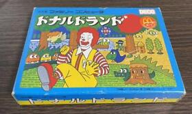 Famicom Used Cassette Donald Land Questionnaire Box Instruction Manual Included