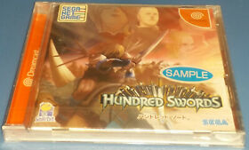 Hundred Swords For Sega Dreamcast - Brand New Factory Sealed - Sample