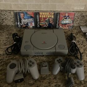 Sony Playstation PS1 SCPH-7501 Console System Bundle - Tested and Works