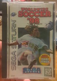 Worldwide Soccer '98 (Sega Saturn) With Manual Cobi Jones