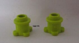LEGO 33286x2 Brick Round with Flower Edge MD Lime Belville Scale 5859 MOC A78