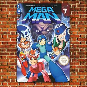 Mega Man Nintendo Nes Retro Video Game Metal Poster - 20x30cm (8x12 inch)