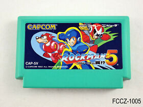 Rockman 5 Famicom Japanese Import FC NES Mega Man V Japan Capcom JP US Seller