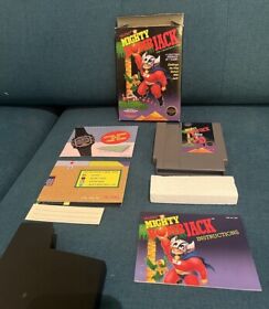 Mighty Bomb Jack (Nintendo NES, 1987) Complete in box w/ manual CIB tested