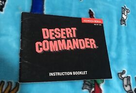 Nintendo NES Video Game Instruction Manual Desert Commander