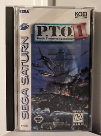 P.T.O. II Pacific Theater of Operations PTO 2 Sega Saturn Complete in Box CIB