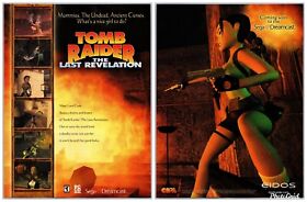  Tomb Raider The Last Revelation Sega Dreamcast April, 2000 Full 2 Page Print Ad