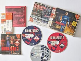 Dreamcast Biohazard 2 Value Plus w/Spine Reg-Card Resident Evil II DC Game Japan
