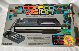 Vintage Coleco Vision Console 1982 w/2 Controllers Adapter Booklets Original Box