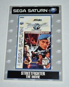 1995 STREET FIGHTER The Movie SEGA Saturn Toys 'R' Us VIDPRO CARD b