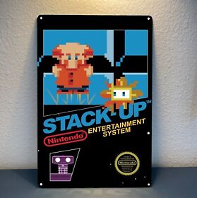 Stack-Up Nintendo Nes Retro Video Game Metal Poster Tin Sign 20*30cm