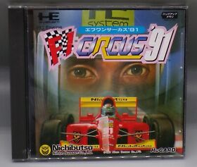 1987 Japanese PC ENGINE F1 Circus 91 HUCARD game TURBOGRAFX Formula One Racing !