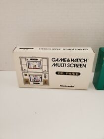 Vtg 1982" Nintendo Game & Watch Multi Screen Green House/Oil Panic 2-Lot