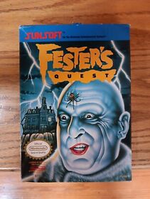 Vintage Collectors Sun Soft Fester's Quest NES USED Nintendo Game Box & MANUAL 