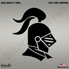 Knight Helmet Medieval Jousting Vinyl Die Cut Car Decal Sticker - FREE SHIPPING