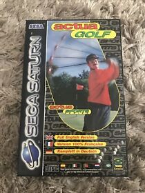 Sega Saturn Game - Actua Golf Complete With Manual