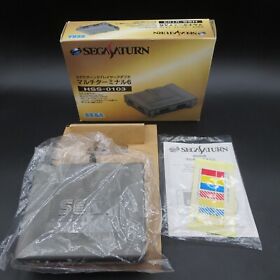 Sega Saturn Multi Terminal 6 Player Adapter HSS 0103 Boxed with Manual OEM