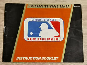 Major League Baseball Nintendo Nes ( Manual Only)