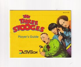 The Three Stooges - Authentic Nintendo NES Manual Instruction Booklet