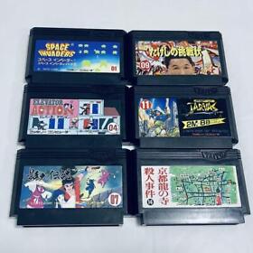 Nintendo Famicom FC NES Game software Lot 6 Space Invaders Elevator Action