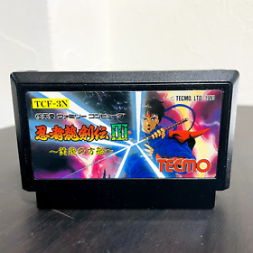 Ninja Ryukenden 3 Nintendo Famicom NES Tecmo 1991 TCF-3N Japanese Version Action