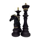 LOOYAR Three Pack Chess King Queen Knight Statue Sculpture Ornament Collectib...