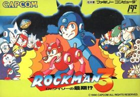 ROCKMAN III 3 Megaman Famicom Nintendo 120 fc