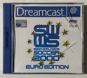 Sega Worldwide Soccer 2000: Euro Edition (Sega Dreamcast) Complete- Tested