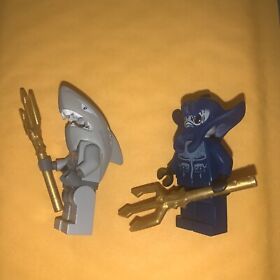 2)Manta + Shark Warrior Lot 8077 8073 Atlantis Trident LEGO® Minifigure-133