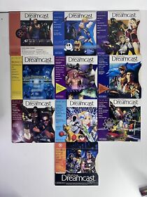Lot Of 10 Sega Dreamcast Magazine Demo Promo Discs Almost Complete Set Working