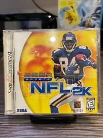 NFL 2K (Sega Dreamcast, 1999) - Tested and works - Overall Good condition