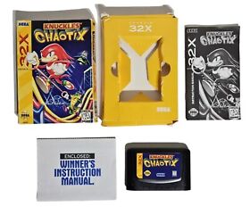 Vintage Knuckles Chaotix CIB Sega 32X 