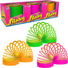 Slinky the Original Walking Spring Toy, Plastic Slinky 3-Pack, Multi-Color Neon 