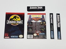 Jurassic Park Nintendo NES Rental Cut Box ONLY *DAMAGED