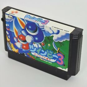 Famicom TWINBEE 3 Poko Poko Twin bee Cartridge Only Nintendo fc