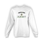 Custom Proud Army Mom Personalized adult long sleeve t-shirt White Large NEW