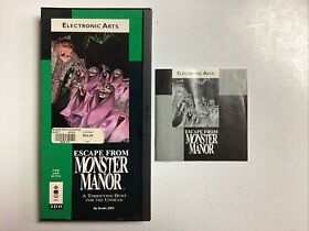 Escape From Monster Manor- 3DO Complete TESTED CIB