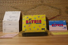 Hatris Complete Set! Japan Nintendo Famicom FC Very Good Condition!