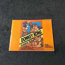 Notice Nintendo NES Donkey Kong Classics FAH Trés Bon état