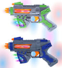 Mozlly Light Up Sonic Space Blaster Gun Toy Set of 2 - Flashing LED with Sounds
