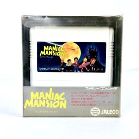 Maniac Mansion Famicom Nintendo NES Import Lucas Films Games 100% CIB Complete