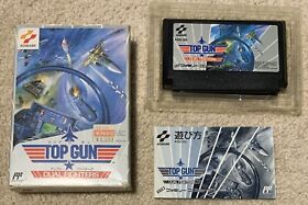Top Gun Dual Fighters Famicom COMPLETE NES Japan Import US Seller TESTED